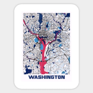 Washington - United States MilkTea City Map Sticker